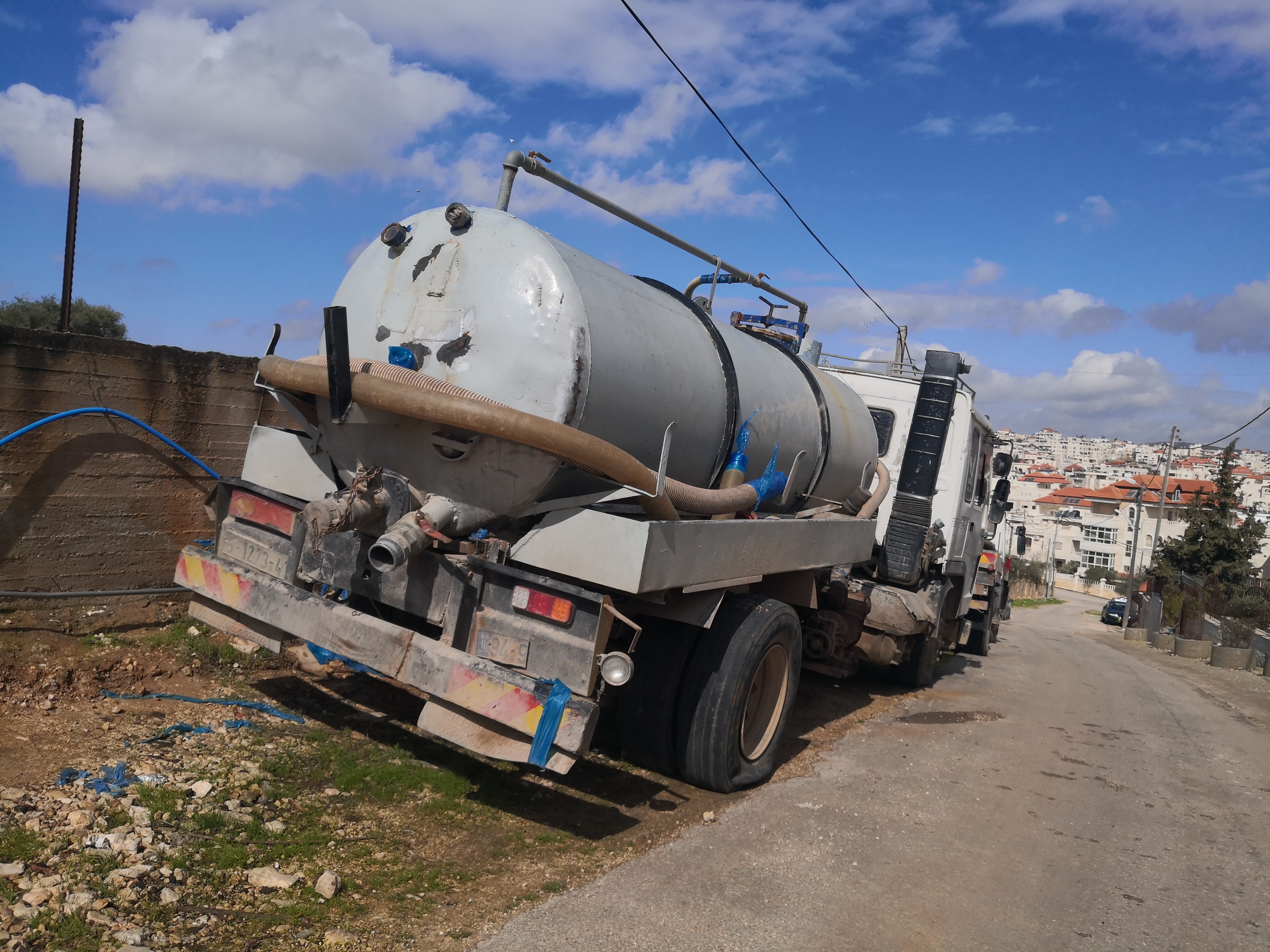 Deir Dobwan, 3 Feb. 2020 – tires slashed on 27 cars, hate graffiti sprayed.