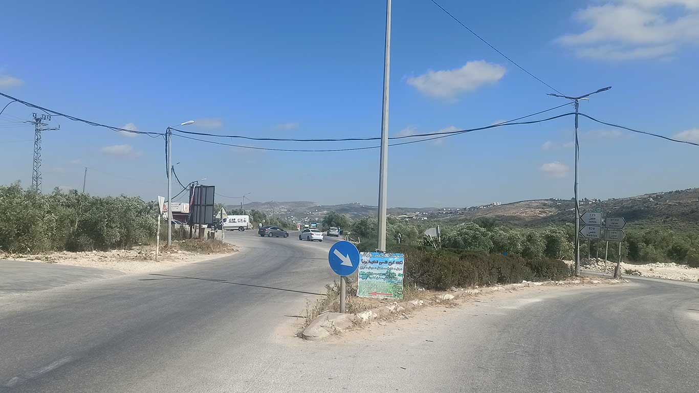 The area of the protest where soldiers killed Yusef a-Nawasrah. Photo by Abdulkarim Sadi, B’Tselem, 6 June 2021