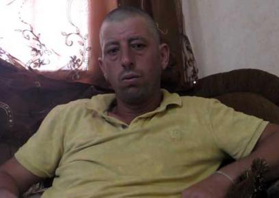 Faraj Tamimi (a-Zaru) after his release. Photo by Manal al-Ja’bari, B’Tselem