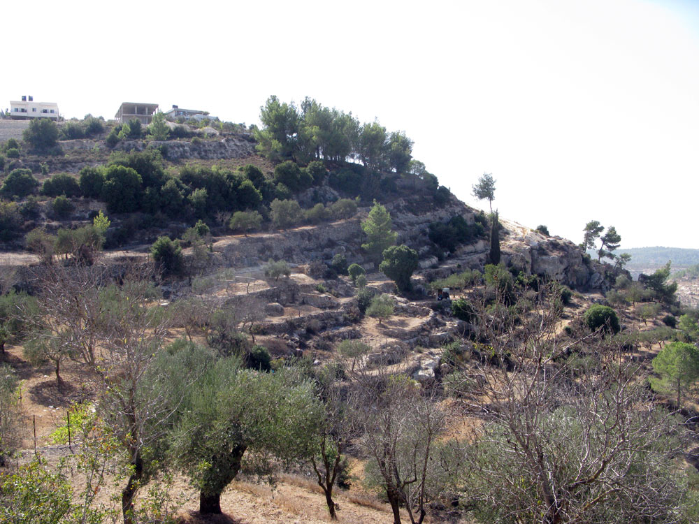   مباني زراعية قديمة في أراضي الولجة. تصوير: ايال هرئوفيني، بتسيلم، 5.11.10.