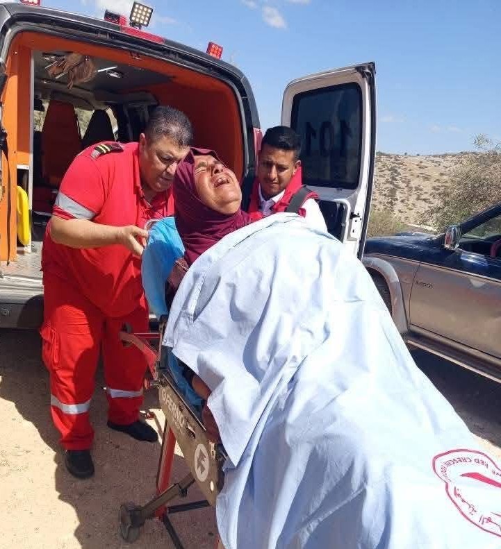 פינויה של סלטיה עריאן לבית החולים. התמונה באדיבות התושבים