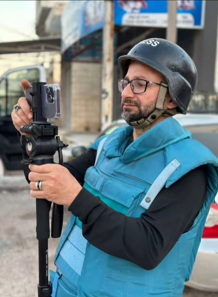 سامي الساعي خلال عمله. صورة قدمها الشاهد مشكورًا