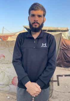 حسين الزويدي بعد إطلاق سراحه. صورة قدمها الشاهد مشكورًا 