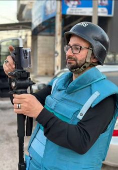 سامي الساعي خلال عمله. صورة قدمها الشاهد مشكورًا