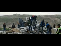 חורבות אחת הכיתות שהרס המנהל האזרחי. צילום: אחמד איבראהים