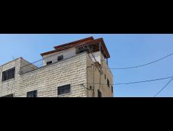 The roof on which Manal 'Awad was held by the Border Police officers. Photo by Musa Abu Hashhash, B'Tselem, 30 August 2021