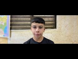 Majd Rweidi after his release. Photo by Wadi Hilweh Information Center, Silwan