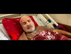 جبر أبو حسنين في المستشفى. تصوير: محمّد صباح، بتسيلم، 6.11.22