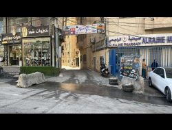 View from the place where Hatem Gheith was killed toward the street where the shooting officers stood. Photo: Mohammad Romaneh, B'Tselem
