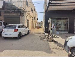 The alley at the top of which Hardan was shot. Photo: Abdulkarim Sadi, B’Tselem 