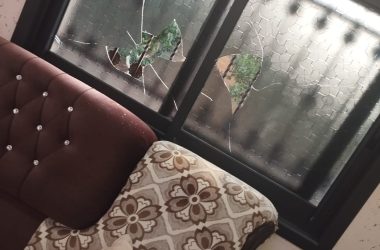 חלונות שניפצו המתנחלים. התמונות באדיבות המשפחה