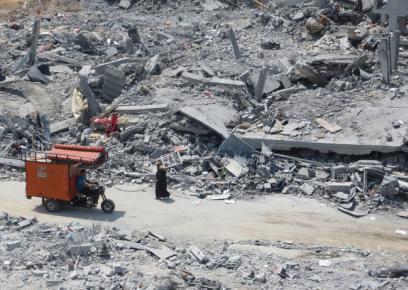 Ruins in Beit Hanoun, Muhammad Sabah, B'Tselem, 5 August 2014