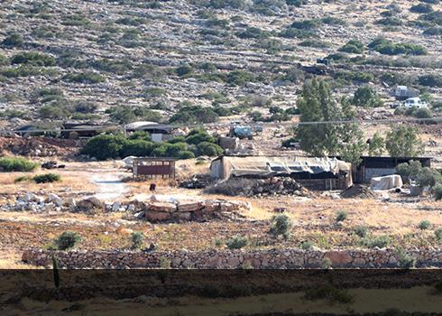The family's residential area. Photo: 'Aref Daraghmeh, B'Tselem, 1 Aug. 2018