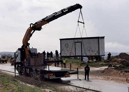 החרמת הכיתה. צילום: נסר נוואג'עה, בצלם, 19.2.20