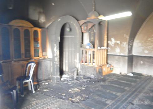 שריפת מסגד בשראפאת