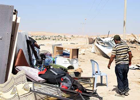 ההריסה בתל א-סמאדי. צילום: עארף דראר'מה, בצלם, 31.9.20