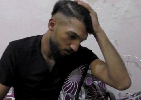 Muhammad a-Talhami after his release. Photo by Manal al-Ja’bari, B'Tselem, 