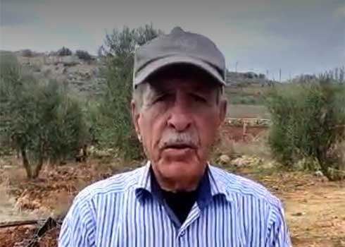 Musleh Badawi, one of the farmers. Photo courtesy of witness 