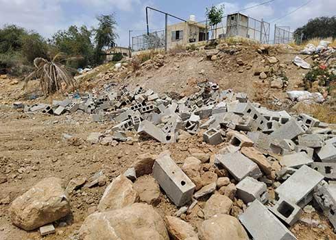 Ruins of the house in al-'Uja. Photo: ‘Aref Dagharmeh, B'Tselem, 4 May 2022