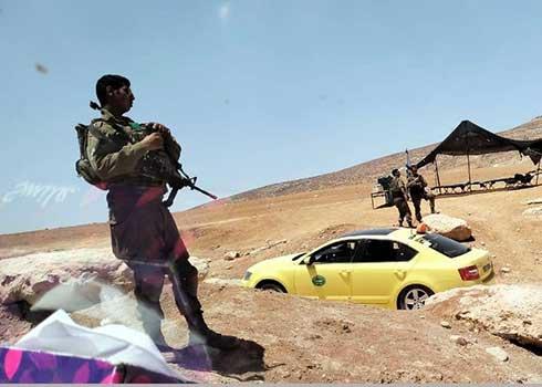 אחת המכוניות שהוחרמו במסאפר יטא.