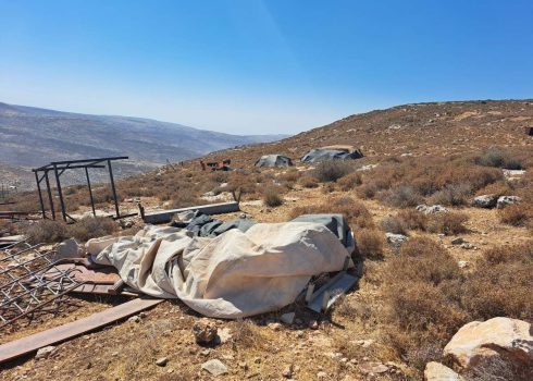 קהילת ראס א-תין בפירוק. צילום: איאד חדאד, בצלם, 18.7.22