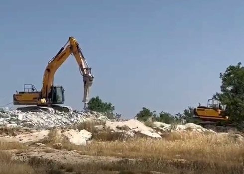 The demolition of the family's home