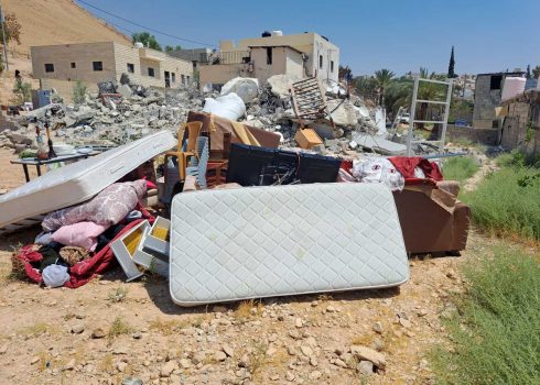 The remains of the family home in ‘Ein a-Duyuk a-Tahta. Photo: ‘Aref Daraghmeh, B’Tselem 