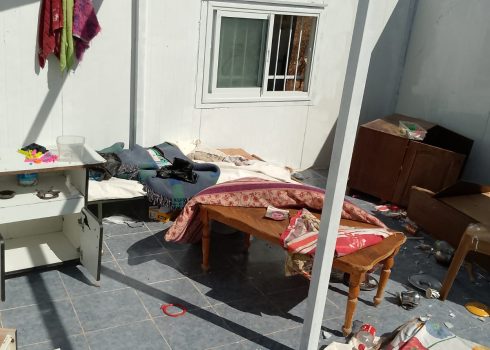 חלק מהנזקים שהסבו המתנחלים בג'ורת אל-ח'ייל ב-22.10.24. התמונות באדיבות התושבים