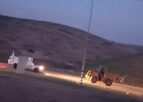 مصادرة الرافعة الشوكية. الصورة قدمها السكان مشكورين