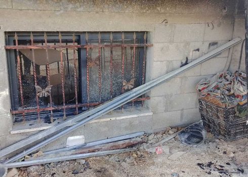 Some of the damage caused by settlers in the town. Photo courtesy of local residents