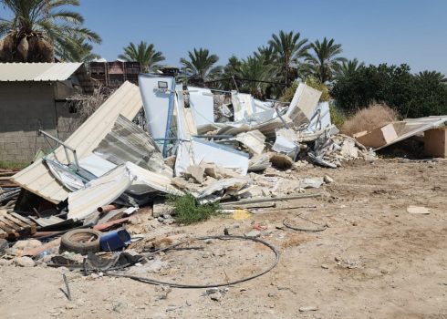  أنقاض مركزي التعبئة والتغليف. تصوير: عارف دراغمة، بتسيلم