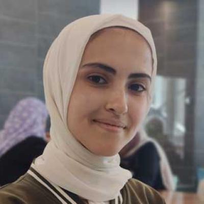 Sarah Hattab. Photo by Olfat al-Kurd, 11 September 2022