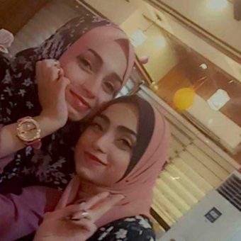 Daniyah (Left) and Iman 'Adas