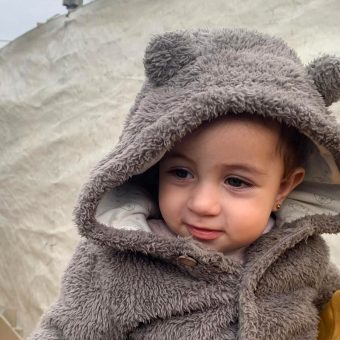 Lurein Lubad at the DIP camp in Khan Yunis. Photo: Olfat al-Kurd, B’Tselem 